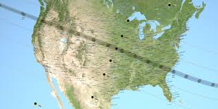 August 21st:  New Moon Total Solar Eclipse and the United States